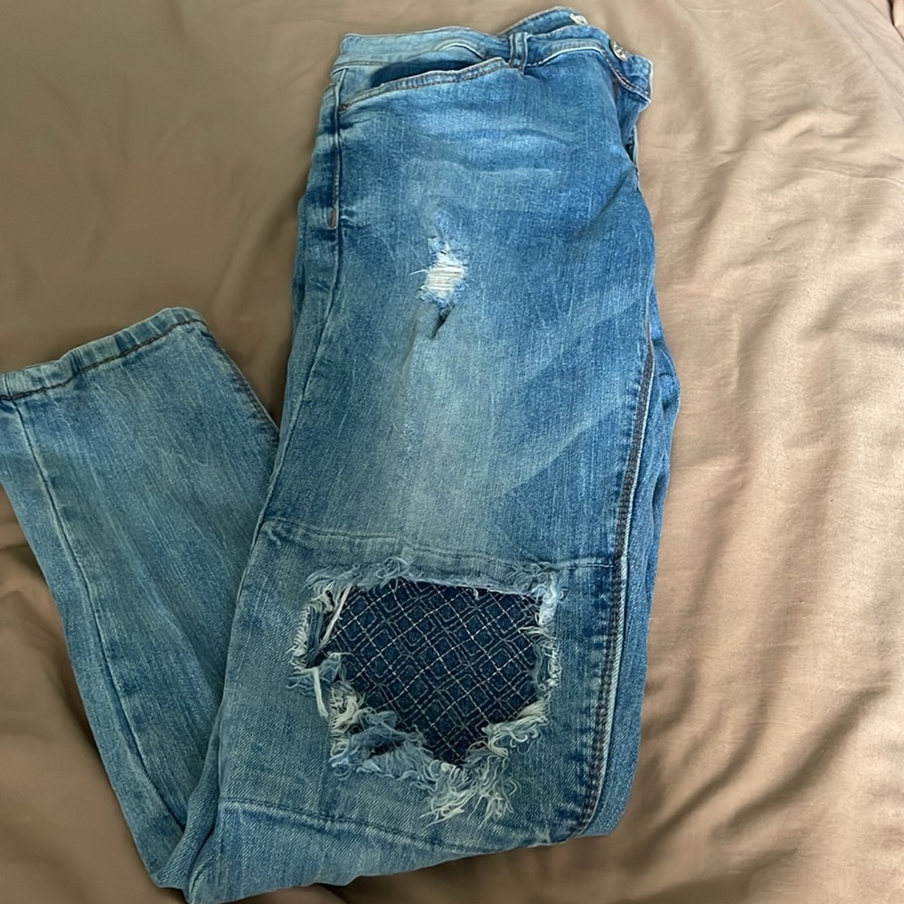 Stretch patch up jeans - Picture 4 of 5